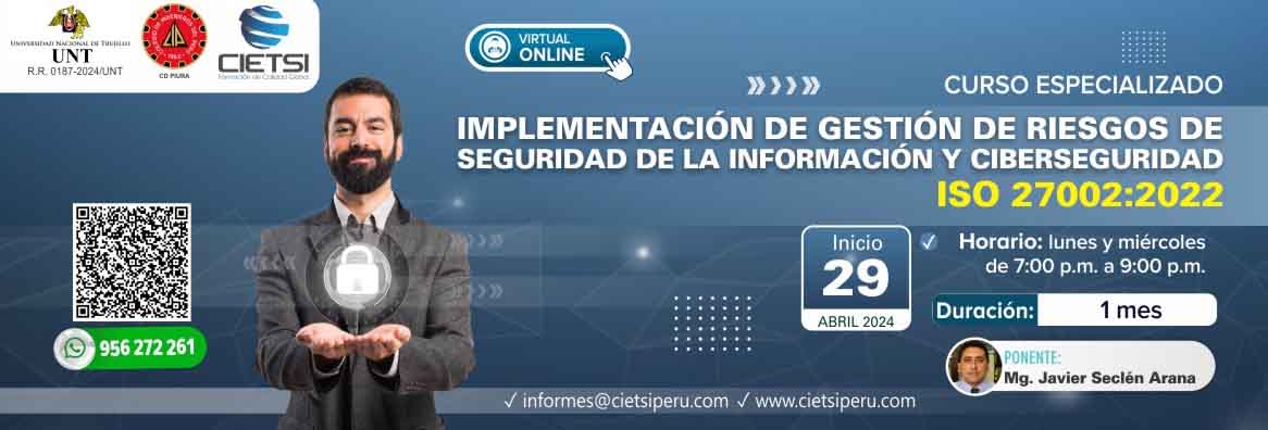 curso especializado en implementaciOn de gestiOn de riesgos de seguridad de la informaciOn y ciberseguridad   iso 27002